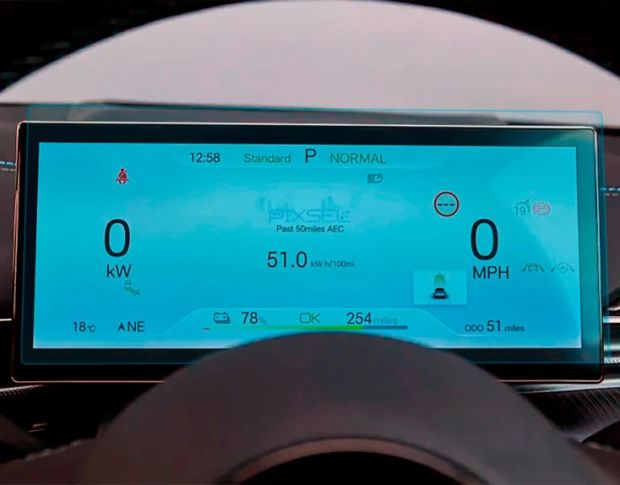 Защитное стекло Pixsel на приборную панель BYD SEAL 06 DM-I 9.5“ 2024 - (гибридное глянец)
