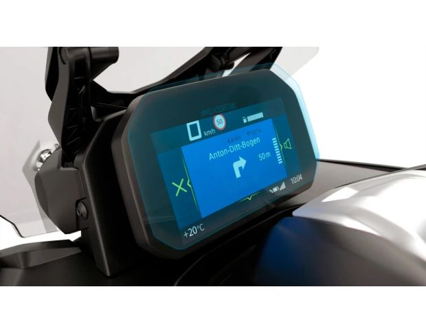 Защитное стекло Pixsel на спидометр мотоцикла BMW C400 GT/X 8.7“ (гибридное глянец)