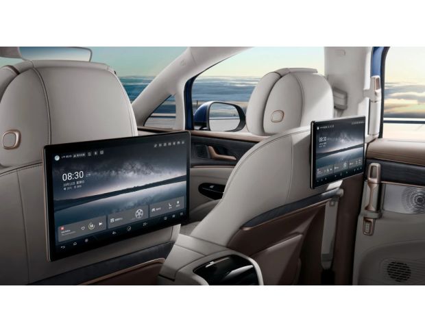 Защитное стекло Pixsel на задний монитор DENZA D9 13.7“ 2022 - (гибридное мат)