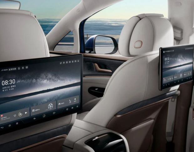 Защитное стекло Pixsel на задний монитор DENZA D9 13.7“ 2022 - (гибридное мат)