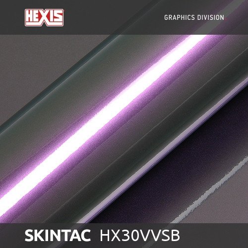 Фиолетово-зеленая хамелеон пленка Hexis HX30VVSB Skintac Scarab