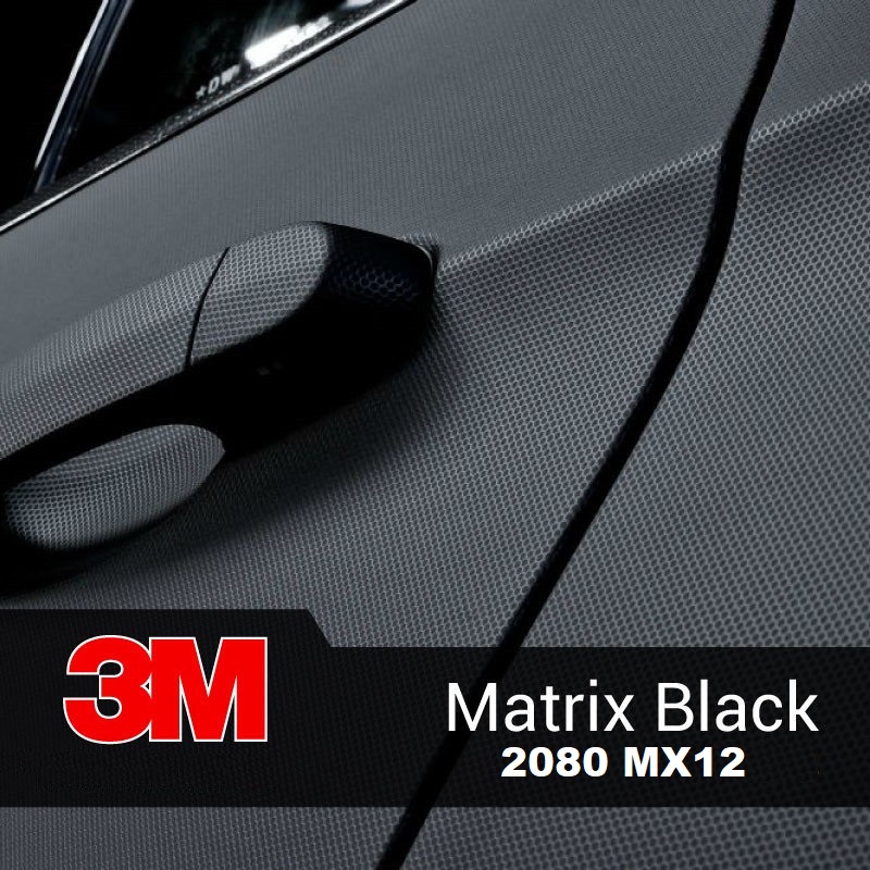 Матовая черная пленка 3M 2080 Matte Matrix Black MX12 1.524 m